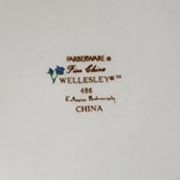 Farberware Wellesley Plate Katherine Bobonovsky #486 Round Vegetable Serving - Picture 3 of 3